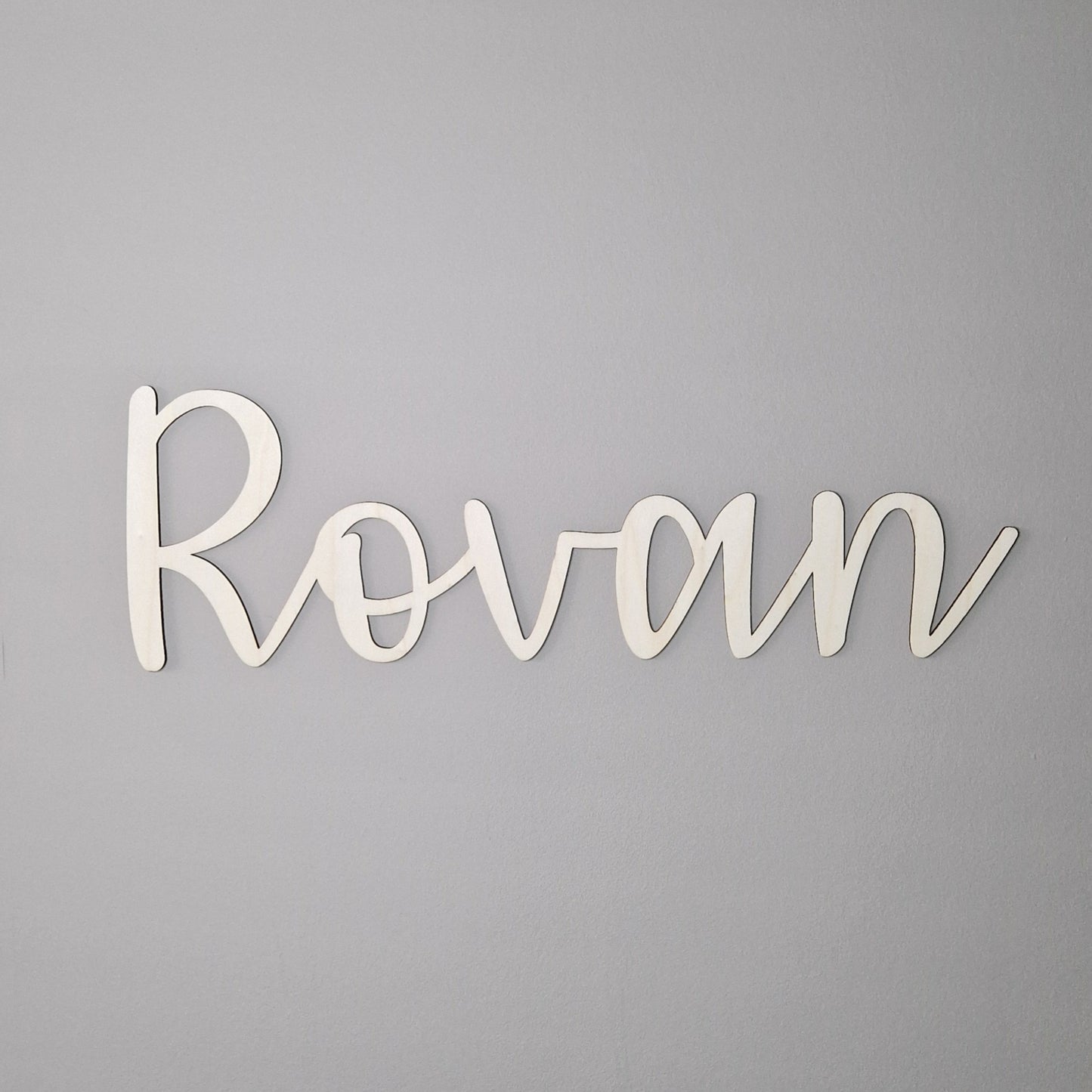 Houten naam | Lettertype Rovan