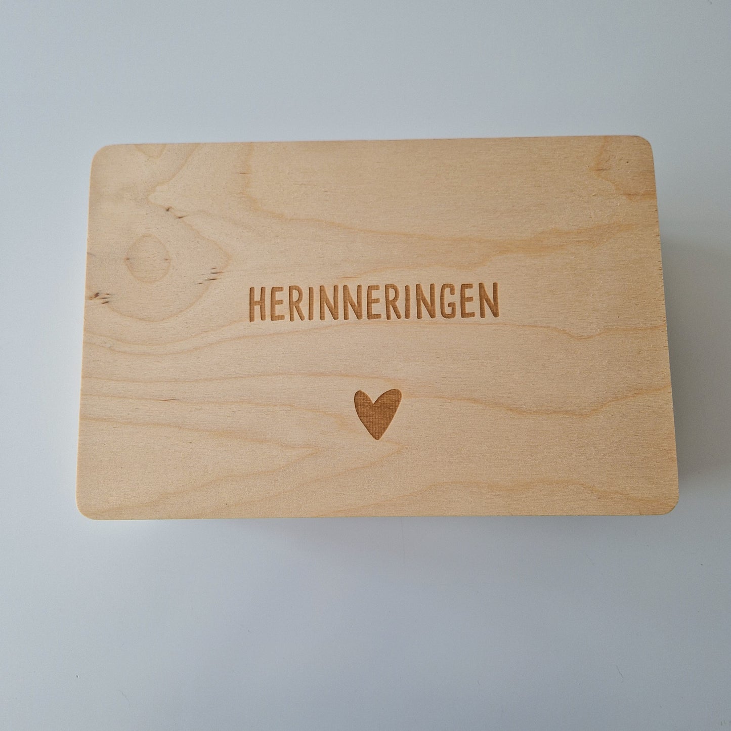 Houten bewaarkist - Herinneringen