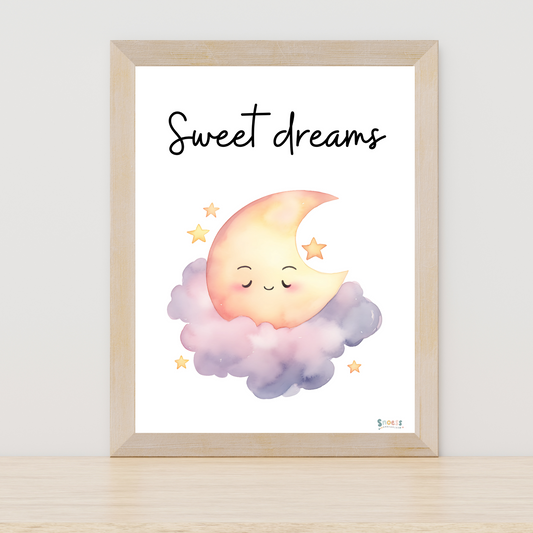 Poster - Sweet dreams, maantje