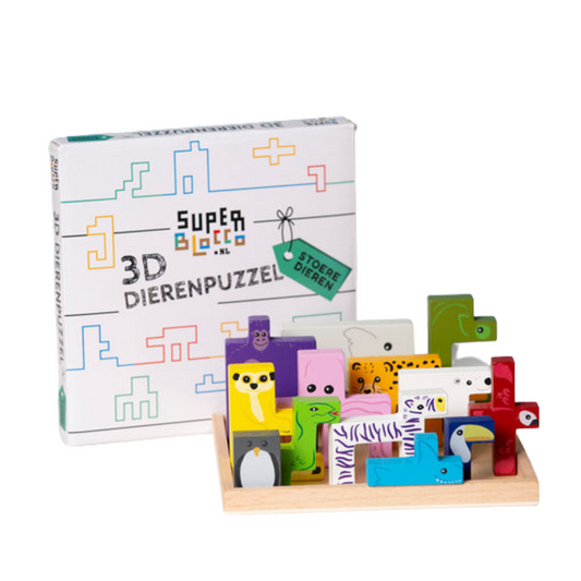 Stoere dieren 3D puzzel